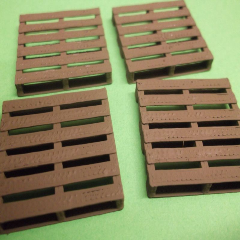 O Scale Pallets - Pack of 4